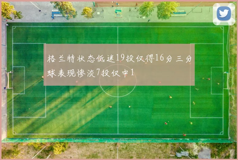 格兰特状态低迷19投仅得16分三分球表现惨淡7投仅中1